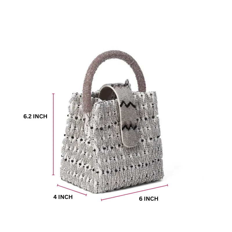 Sparkle Salt N Pepper Mini Party Tote