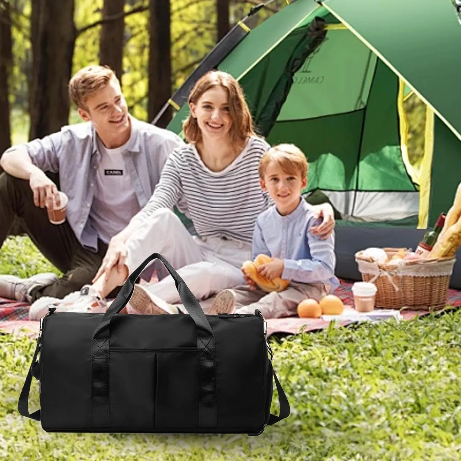 Sports Gym Bag, Travel Oxford Cloth Gym Bags, Fashionable Workout Bag, Portable Tote Bag with Shoulder Strap for Outdoor Activities
