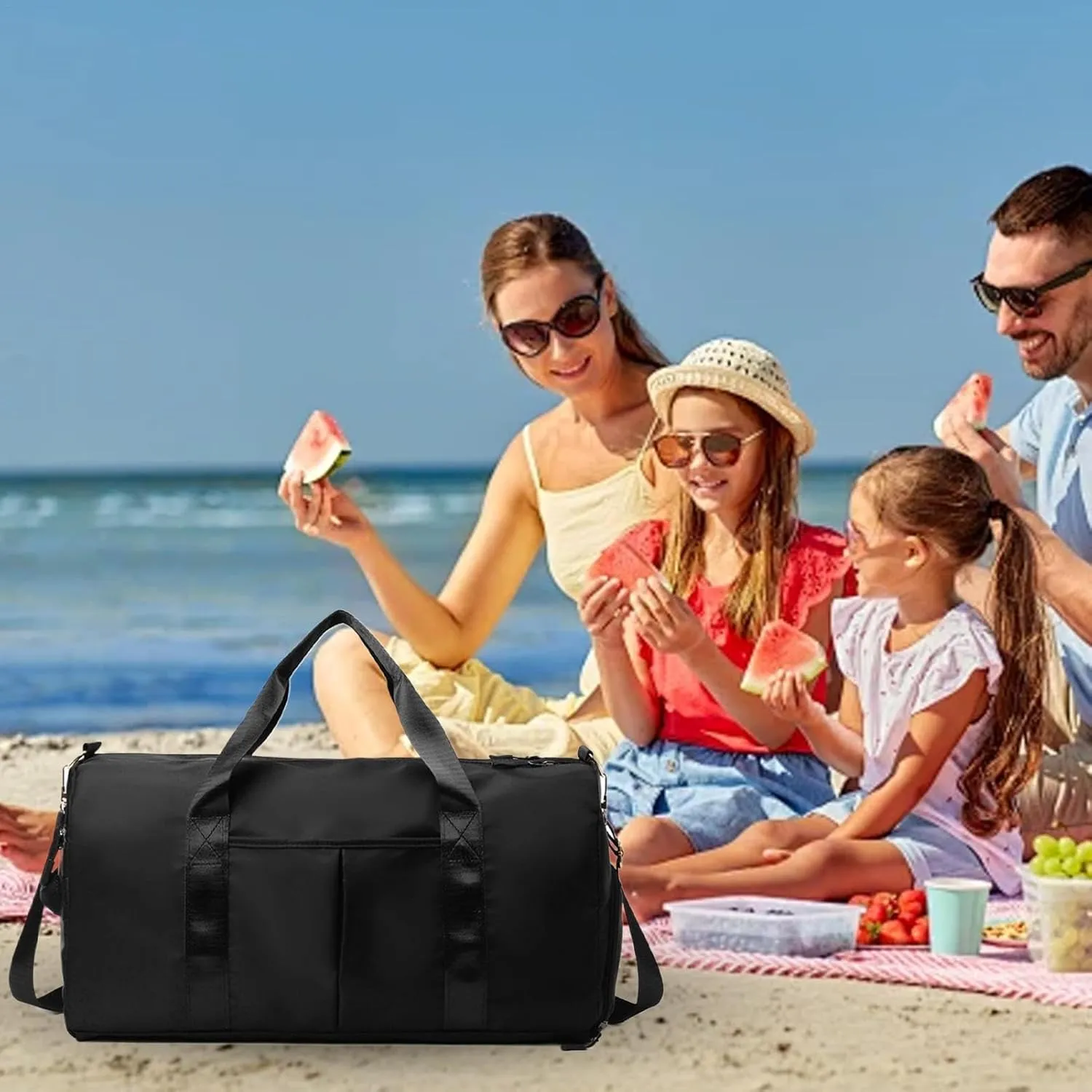 Sports Gym Bag, Travel Oxford Cloth Gym Bags, Fashionable Workout Bag, Portable Tote Bag with Shoulder Strap for Outdoor Activities