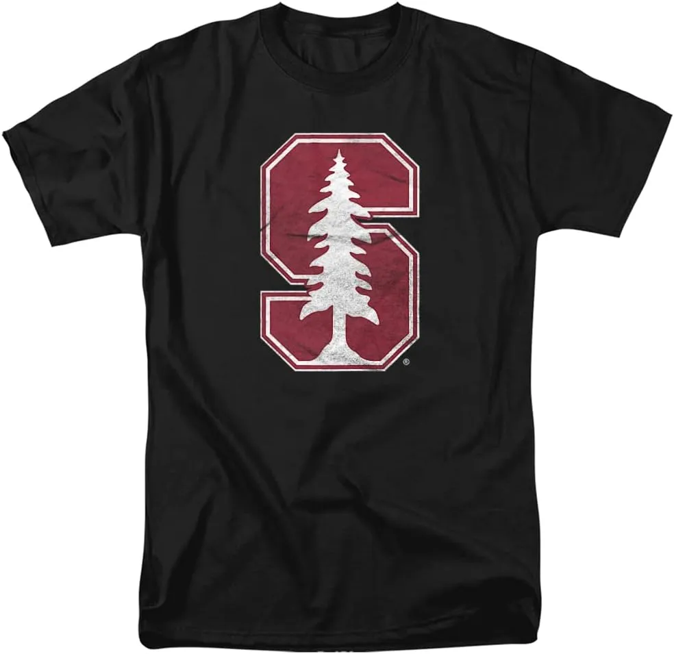 Stanford University Official Distressed Primary Logo Unisex Adult T Shirt