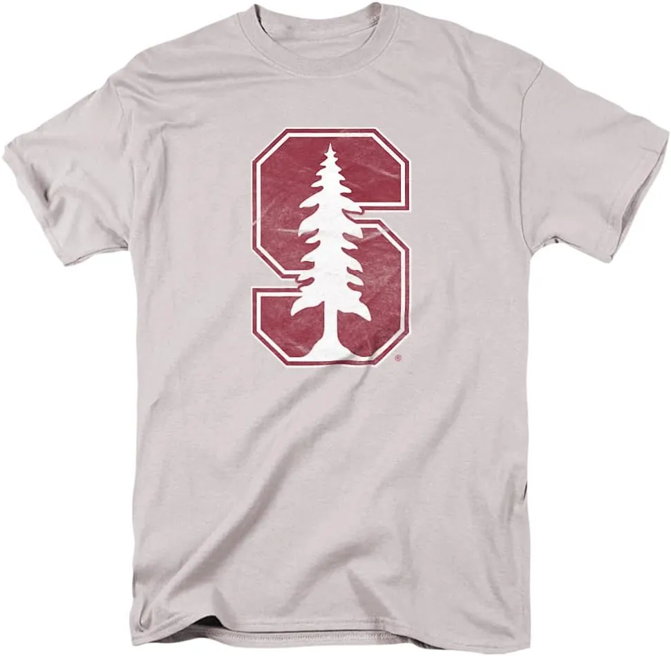 Stanford University Official Distressed Primary Logo Unisex Adult T Shirt