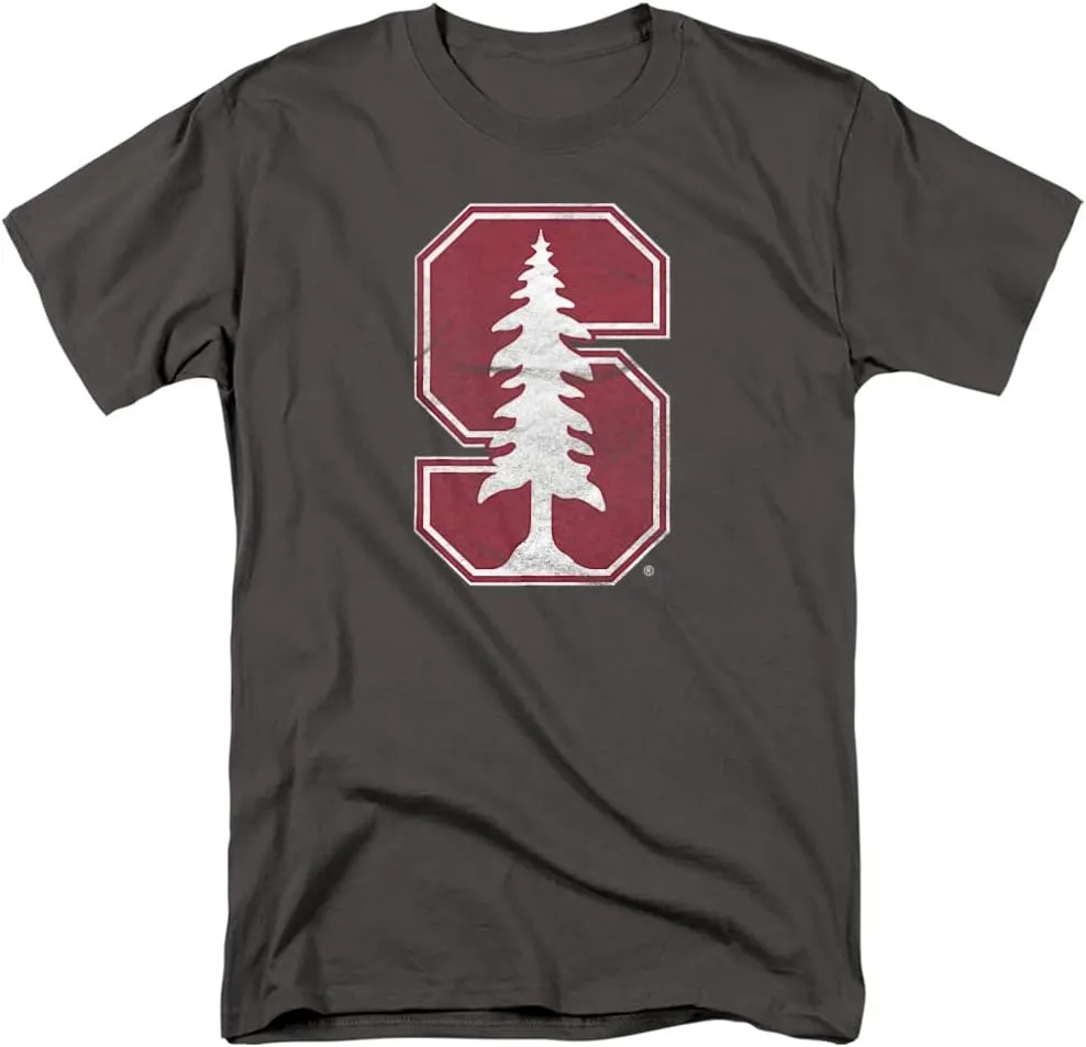 Stanford University Official Distressed Primary Logo Unisex Adult T Shirt