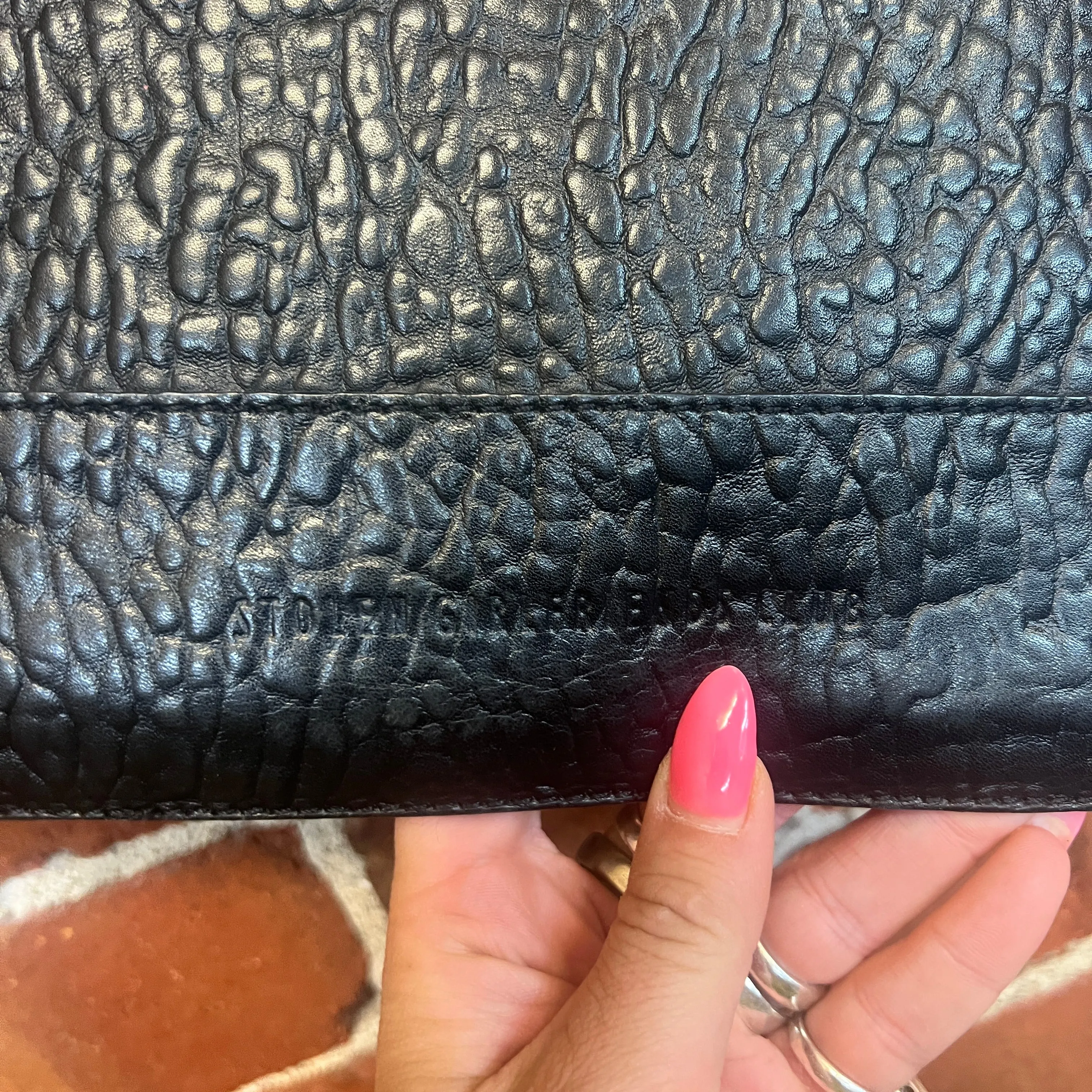 STOLEN GIRLFRIENDS leather clutch