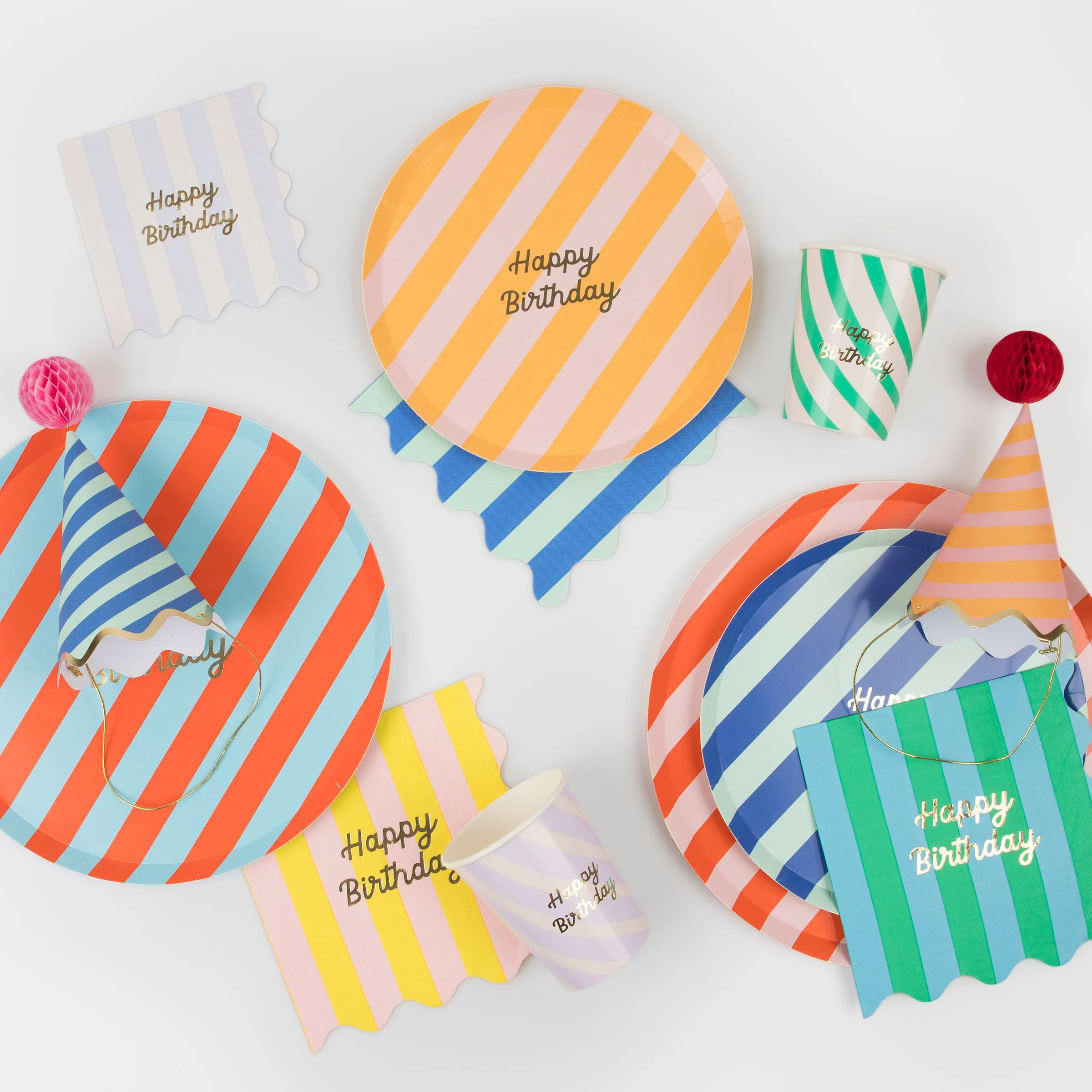 Stripe Party Bags, Pack of 8