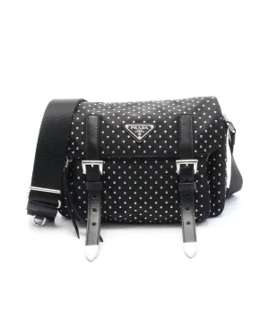 Studded Nylon Crossbody Bag