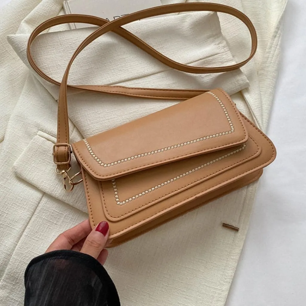 Stylish and Spacious Shoulder Bag for Daily Use and Travel Women PU Satchel Crossbody Bags