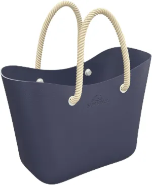 SUN NINJA Rubber Tote Bag - Extra Large Waterproof Sandproof and Washable EVA Plastic Bag for Boat Beach or Swim