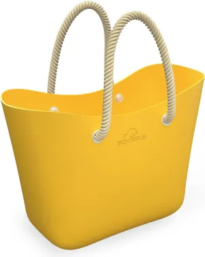 SUN NINJA Rubber Tote Bag - Extra Large Waterproof Sandproof and Washable EVA Plastic Bag for Boat Beach or Swim