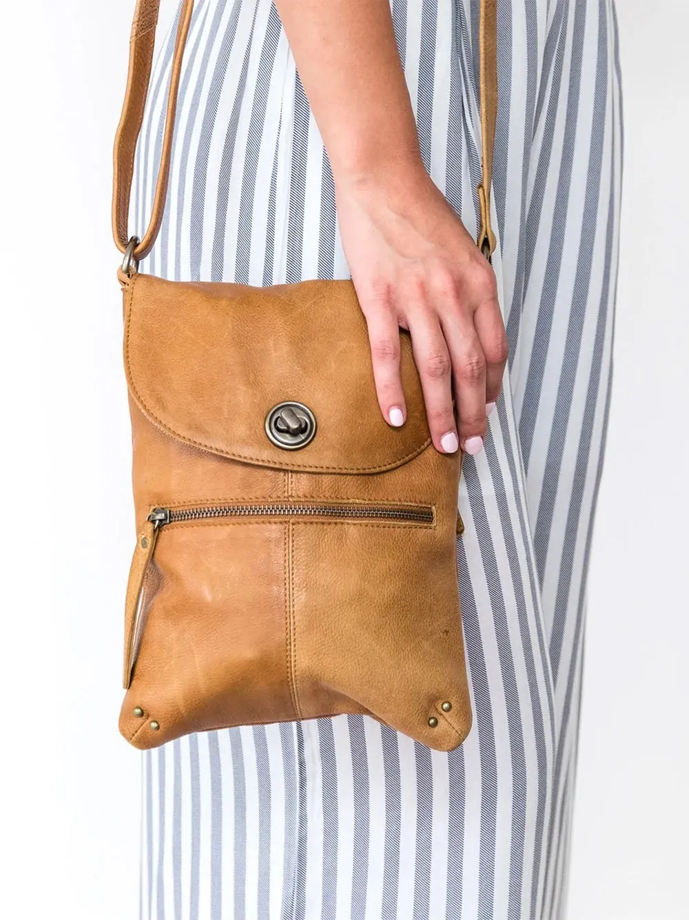 Tayla Cross Body Bag - TAN