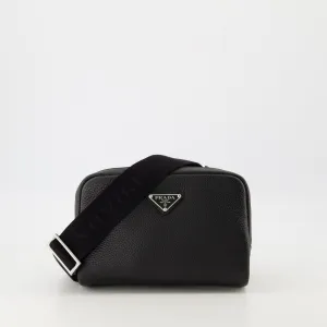 Textured Leather Crossbody Bag