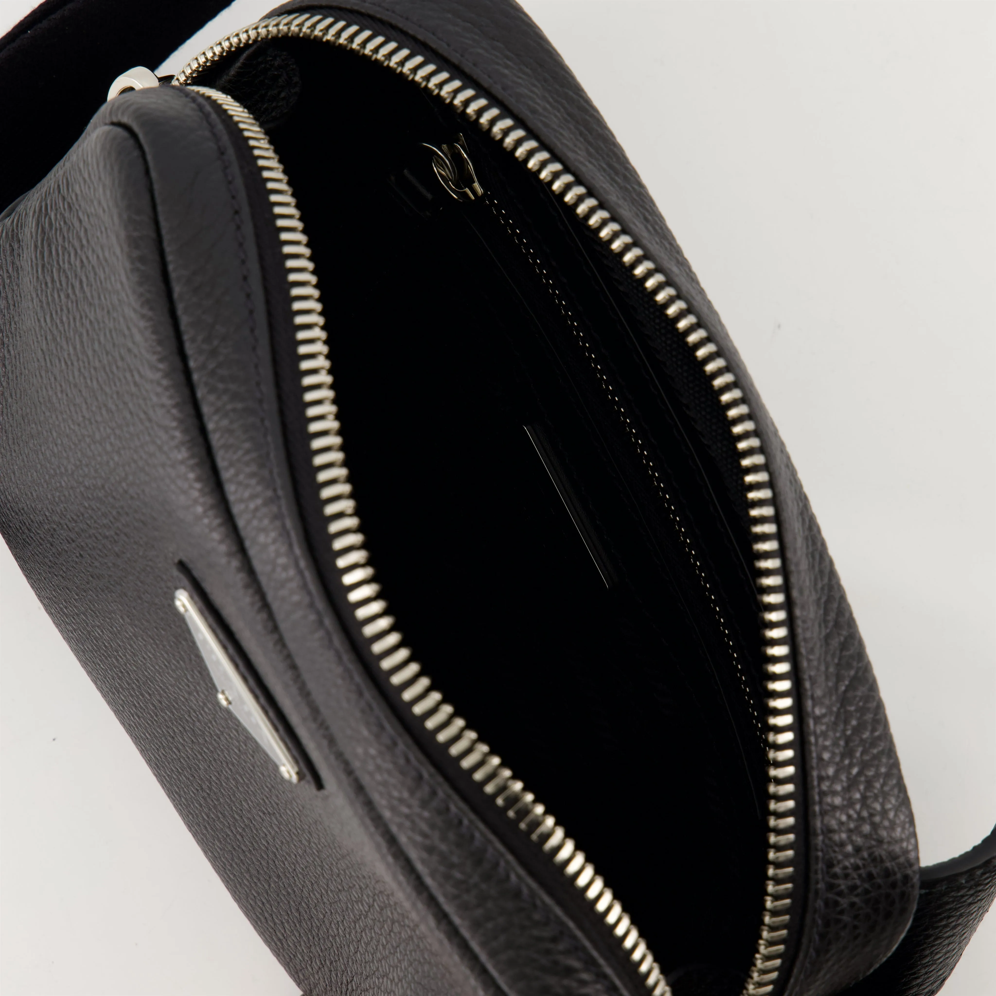Textured Leather Crossbody Bag