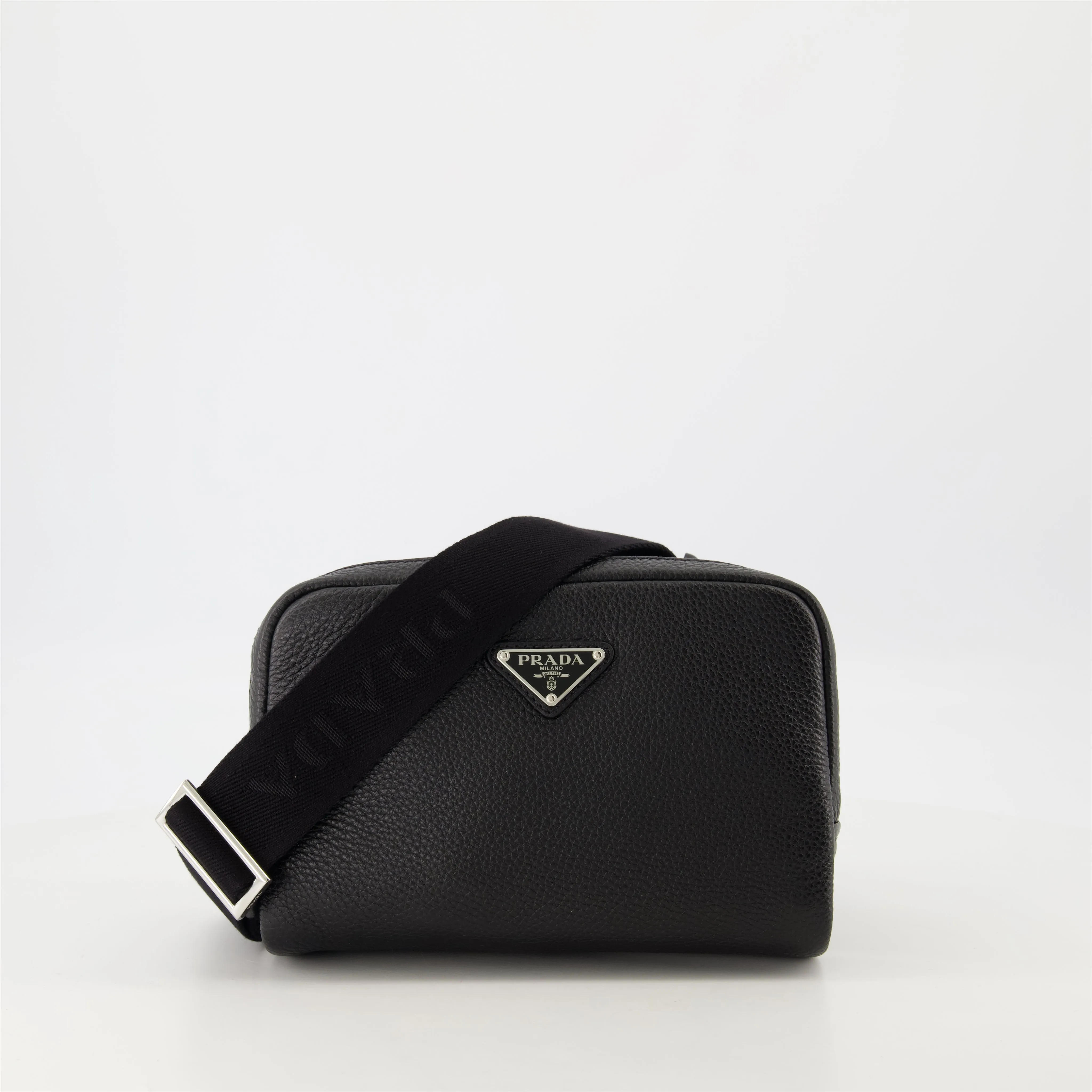 Textured Leather Crossbody Bag