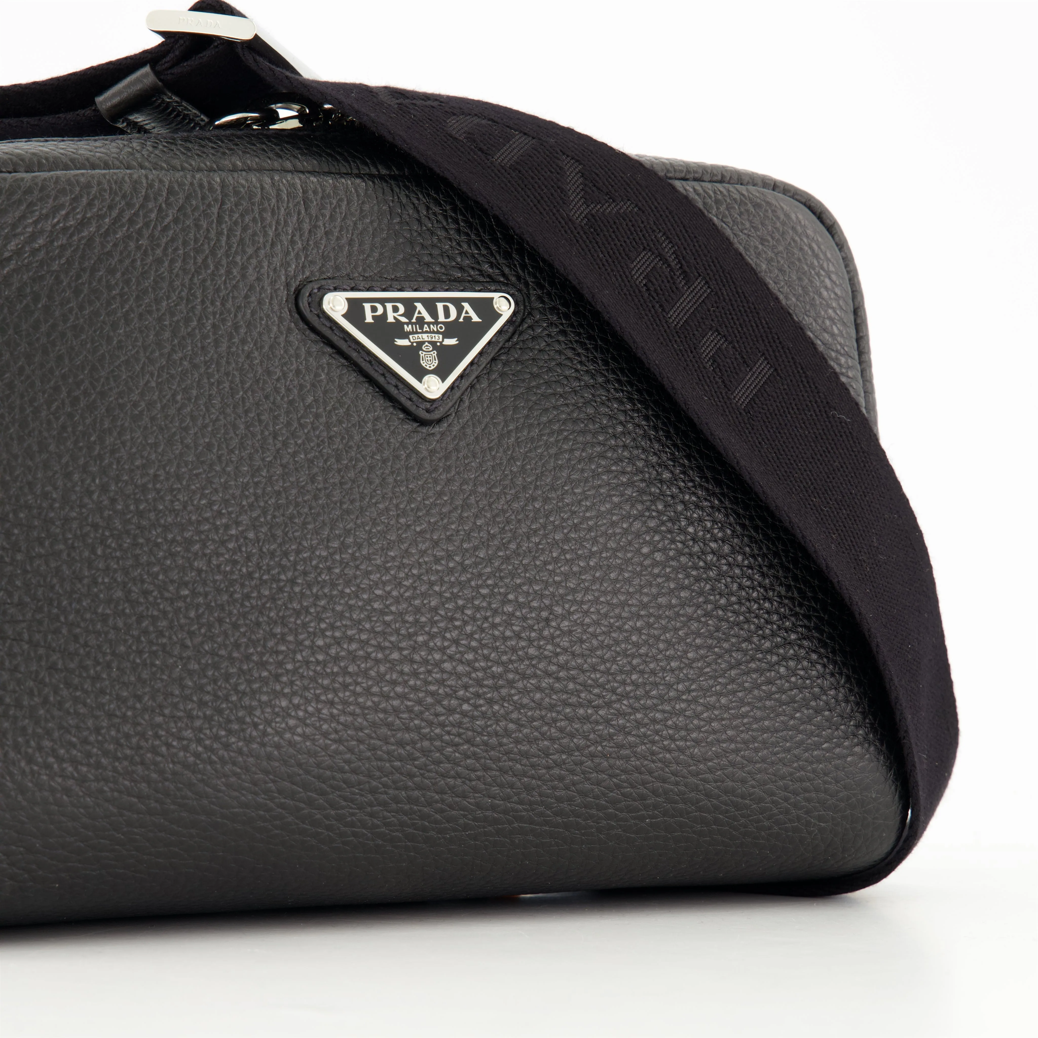 Textured Leather Crossbody Bag