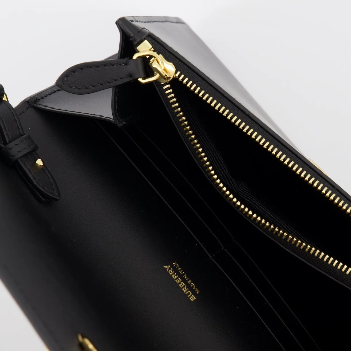 Textured Leather TB Bag