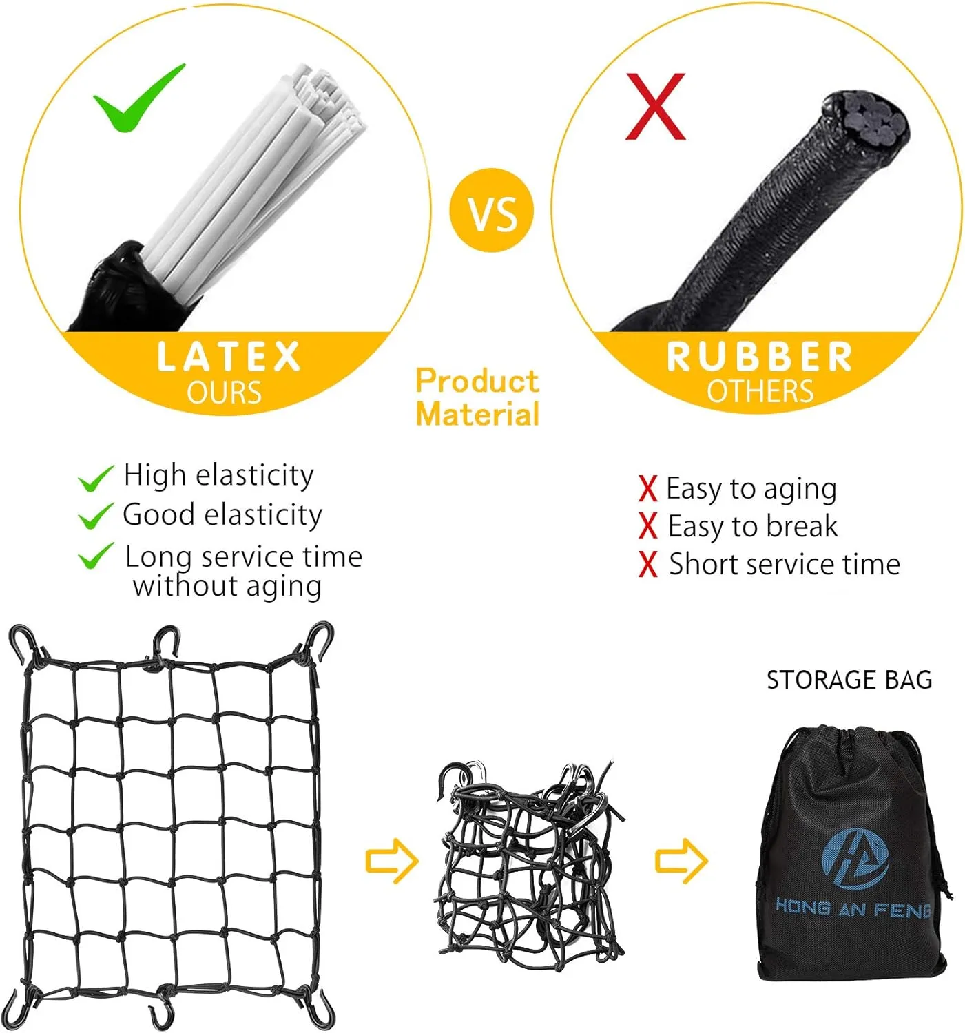 The Convenient and Functional Motorcycle Mesh Bags | Making Your Travel More Enjoyable！ (11.8 x11.8in) 2PCS