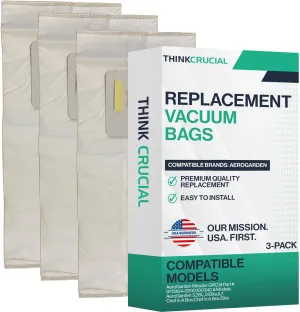 Think Crucial Replacements for AstroVac, Valet & VacuMaid Vacuums Part # HPB2HPK & HPB2H, Fits Models: H1P, P70, SR36, SR38, SR52H, ATQ300, GV30, GV50, GV30PRO & GV50PRO (3 Pack)