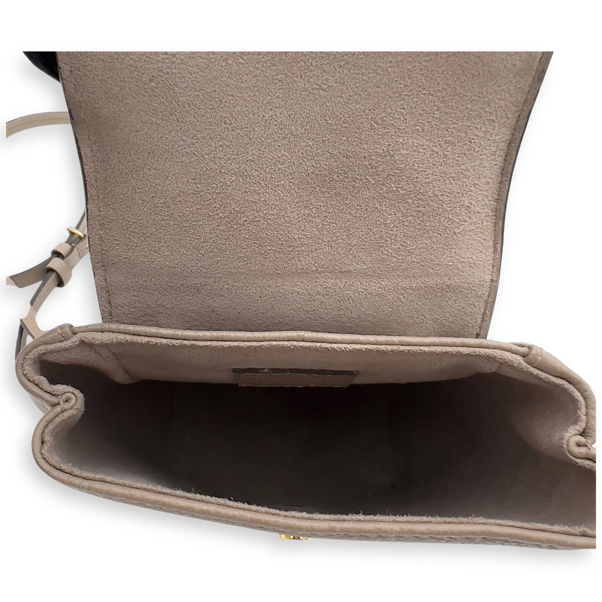 Tiny Backpack Brown in Monogram Empreinte Leather, Gold hardware