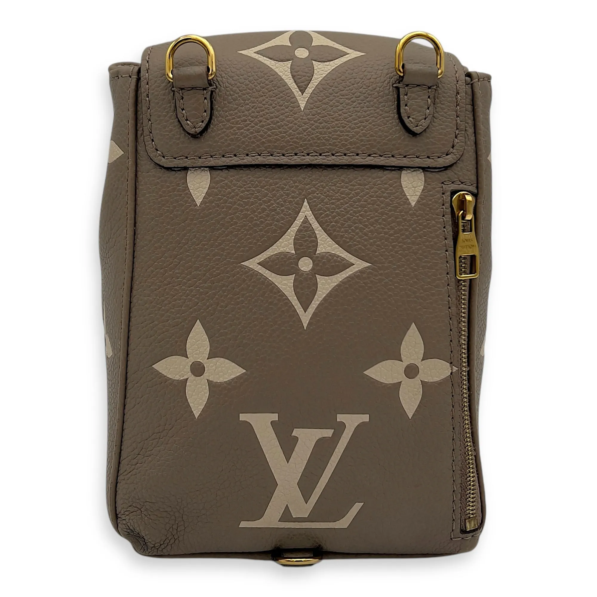 Tiny Backpack Brown in Monogram Empreinte Leather, Gold hardware