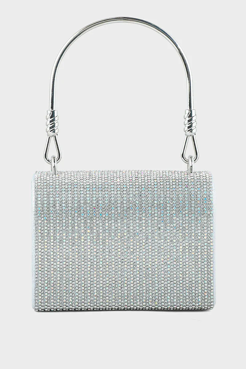 Top Handle Hand Bags BH0044-Silver