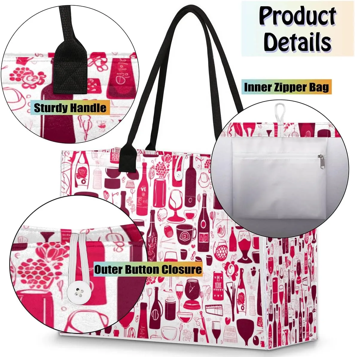 Tote Bag for Women Tote Bags Women Travel Bags Vintage Coffee Time
