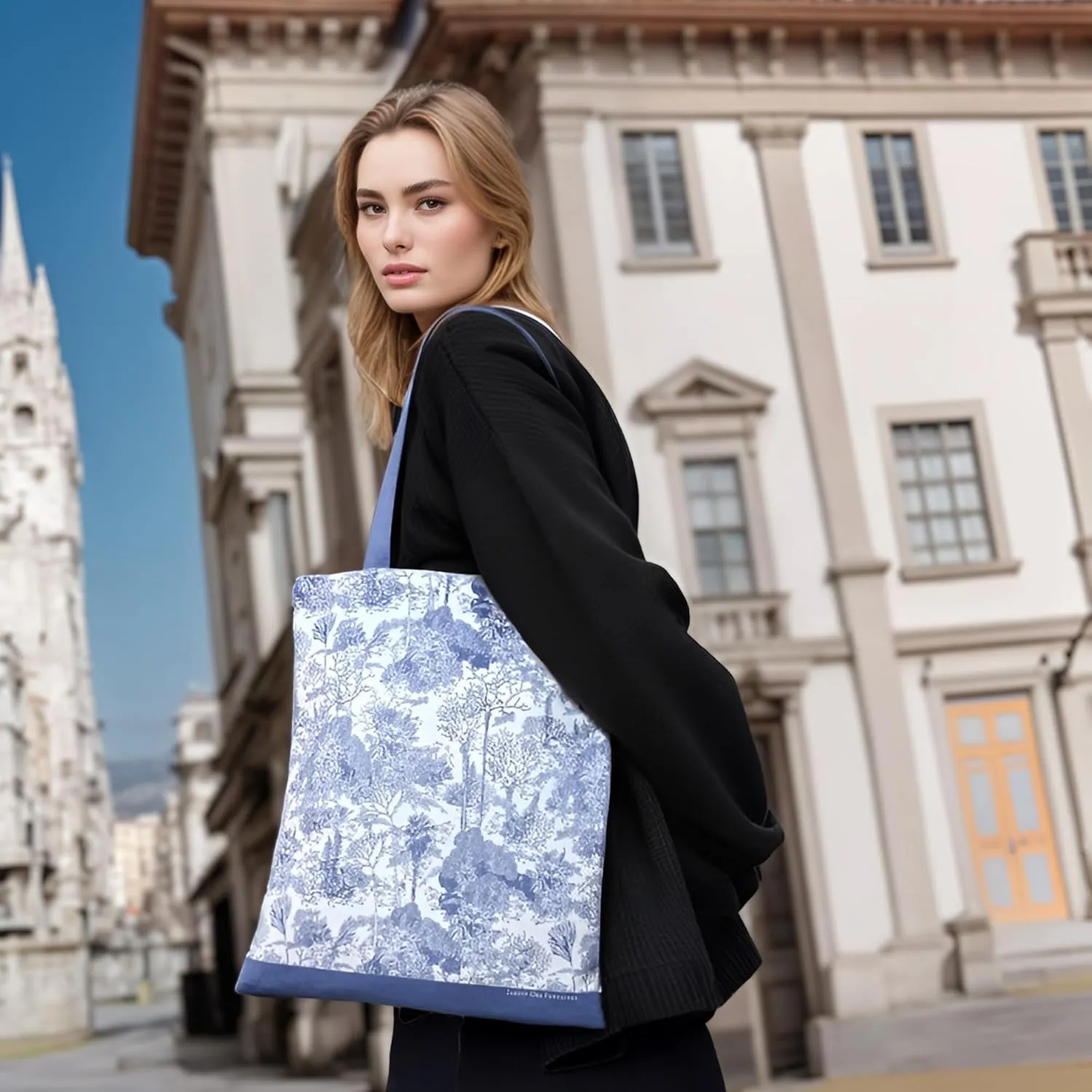 Tote Bag for Women with Interior Pocket Reusable Tote Shoulder Casual Bag for Work,Shopping,Vacation