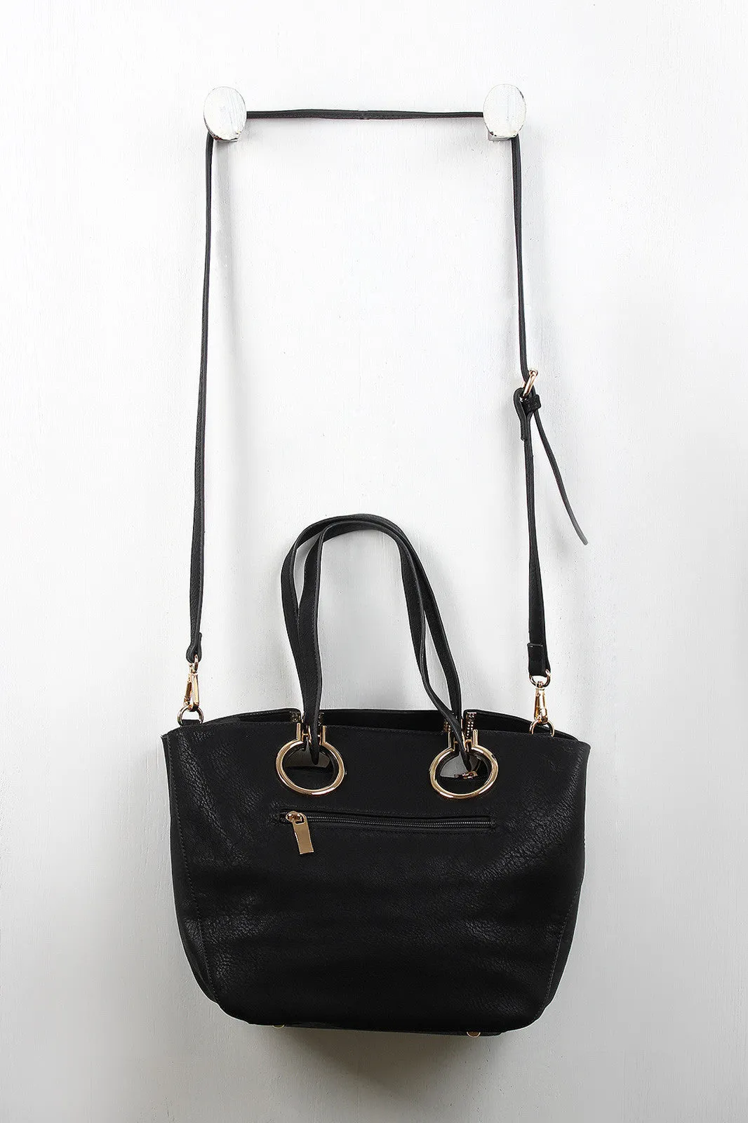 Tote Convenient Dependable Grommet Vegan Bag Leather