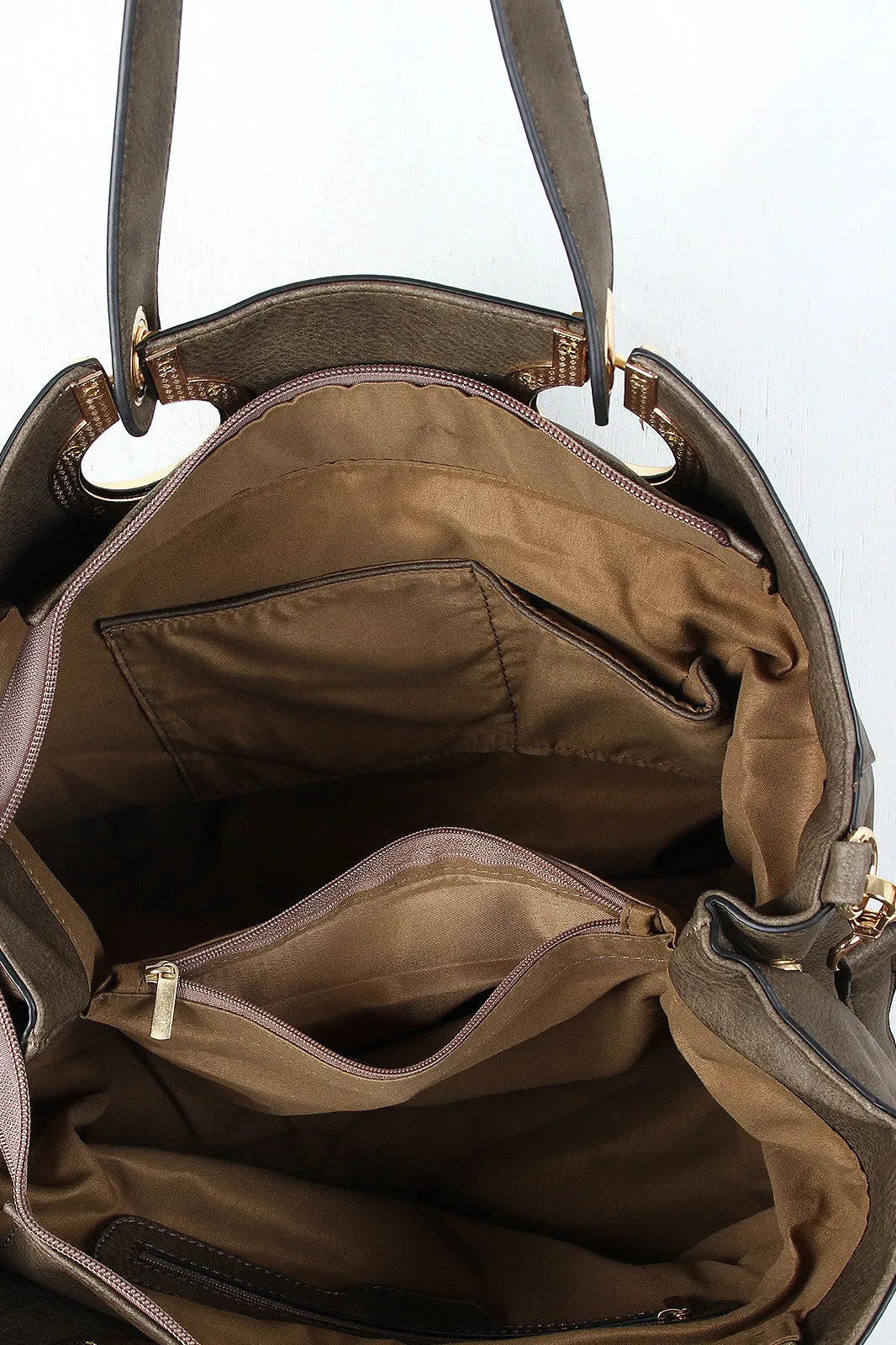 Tote Convenient Dependable Grommet Vegan Bag Leather