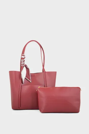 Tote Hand Bags BS2095-Burgundy