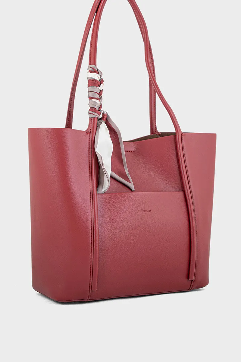 Tote Hand Bags BS2095-Burgundy