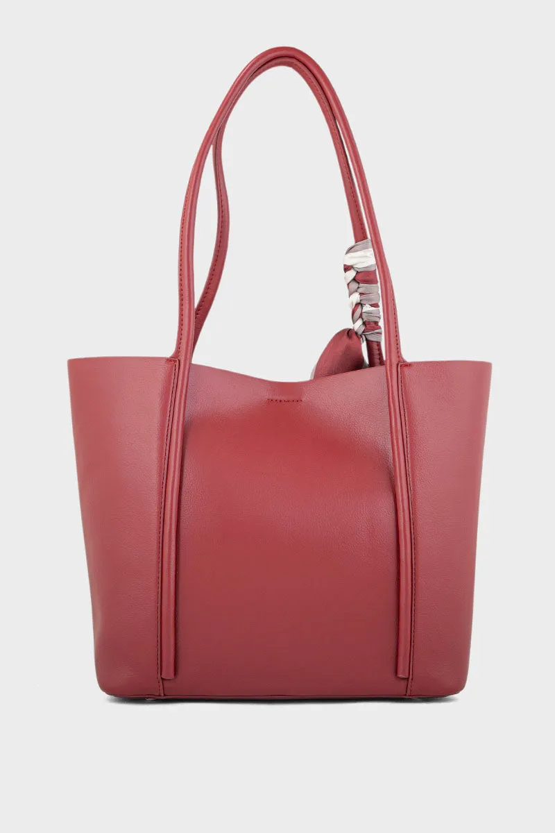 Tote Hand Bags BS2095-Burgundy
