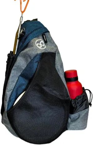 Tournament Slinger Bag | Carries 6-12 Disc Golf Discs | Includes Extra Pockets for Retriever and Mini
