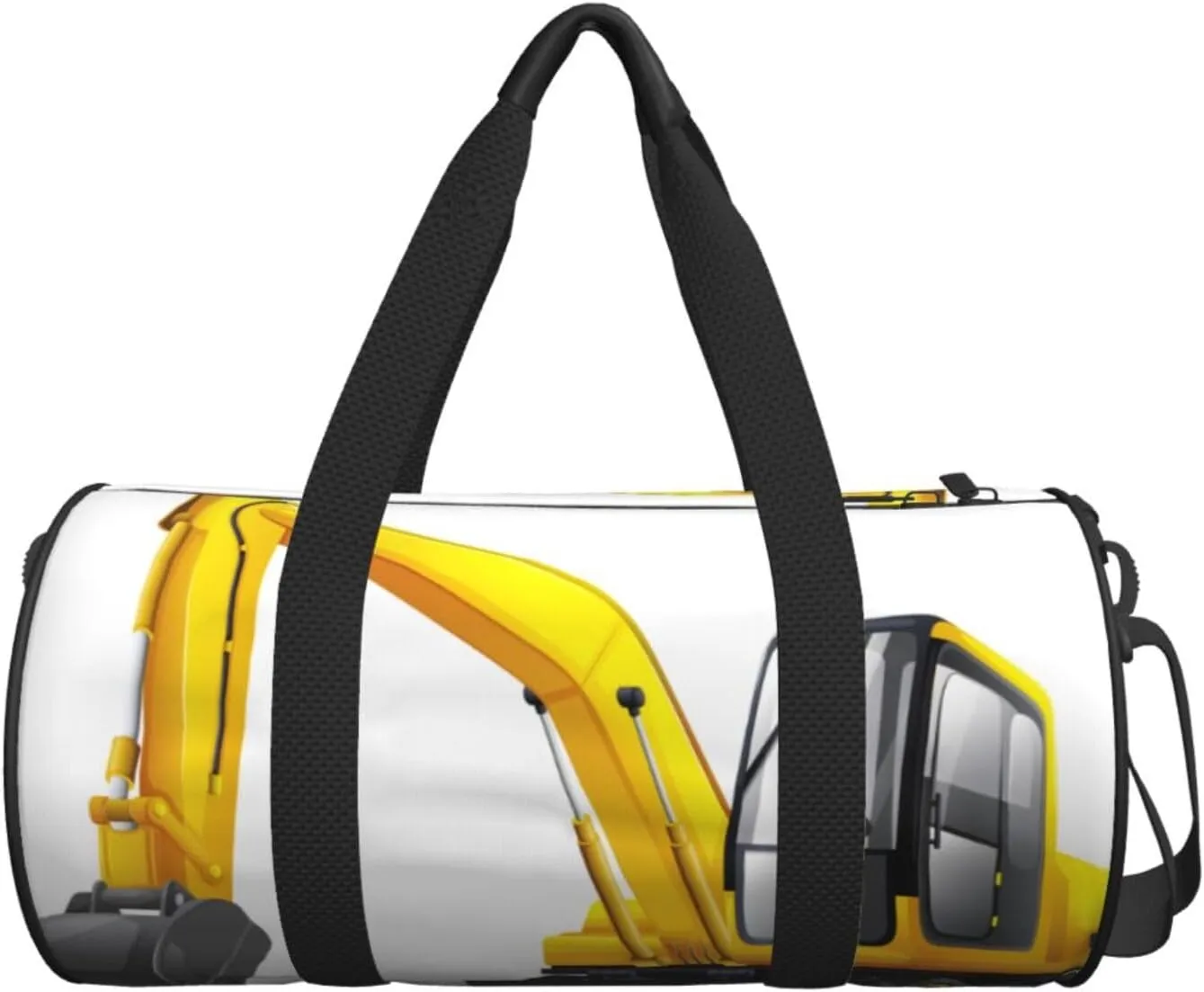 Travel Duffle Bag for Men Women, Excavator Vehicle Duffle Bags for Sport Gym Overnight Luggage