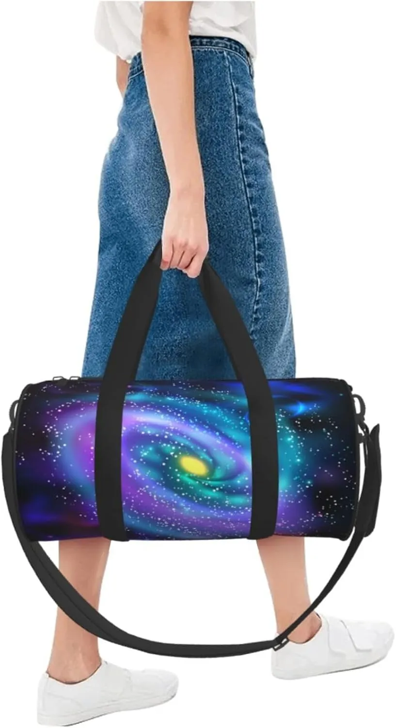 Travel Duffle Bag for Men Women, Galaxy Black 1 Duffle Bags for Sport Gym Overnight Luggage