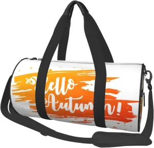 Travel Duffle Bag for Men Women, Hello Autumn Duffle Bags for Sport Gym Overnight Luggage