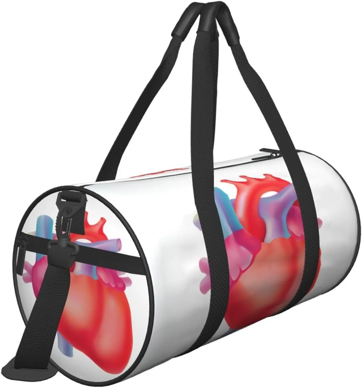 Travel Duffle Bag for Men Women, Medical Anatomic Heart Duffle Bags for Sport Gym Overnight Luggage