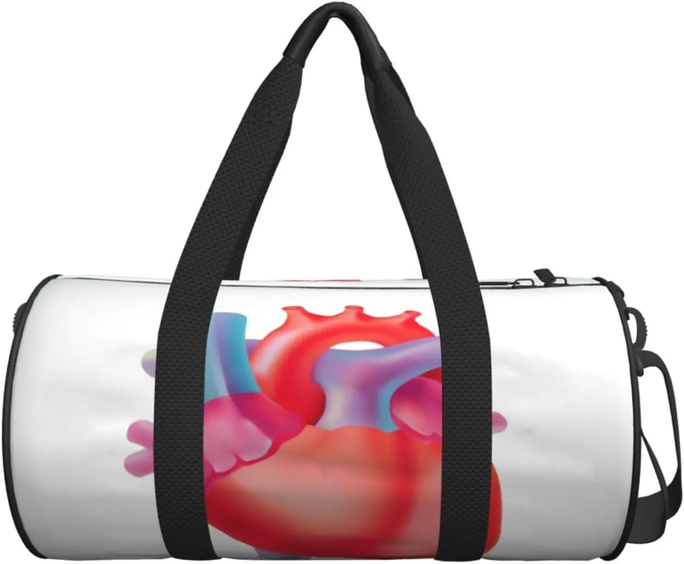 Travel Duffle Bag for Men Women, Medical Anatomic Heart Duffle Bags for Sport Gym Overnight Luggage