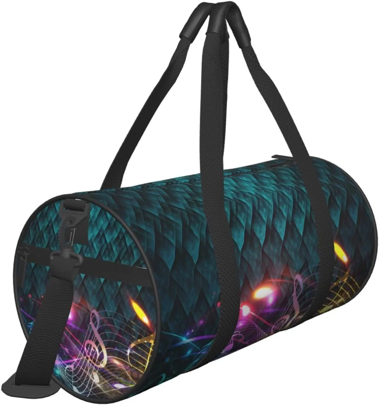 Travel Duffle Bag for Men Women, Music Musical Melody Festival Duffle Bags for Sport Gym Overnight Luggage