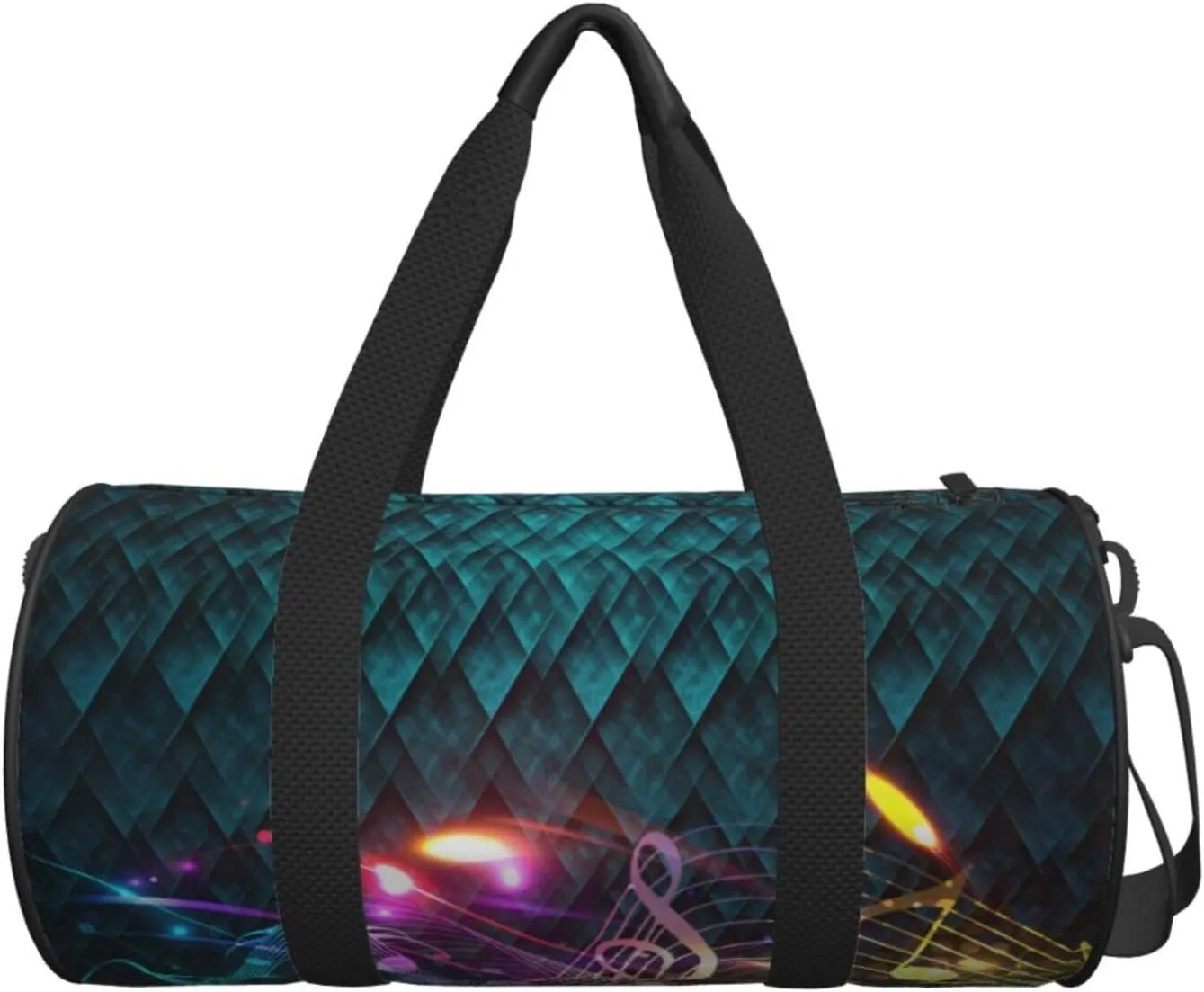 Travel Duffle Bag for Men Women, Music Musical Melody Festival Duffle Bags for Sport Gym Overnight Luggage
