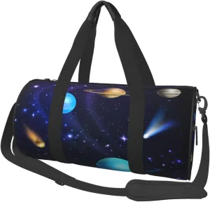 Travel Duffle Bag for Men Women, Space Duffle Bags for Sport Gym Overnight Luggage