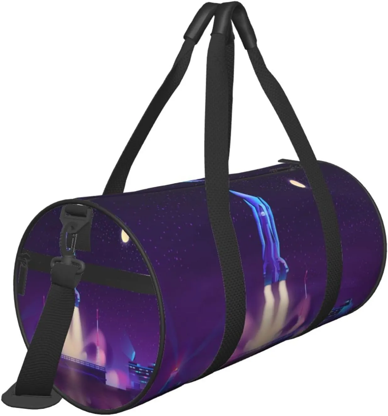 Travel Duffle Bag for Men Women, Spaceship Launch Duffle Bags for Sport Gym Overnight Luggage