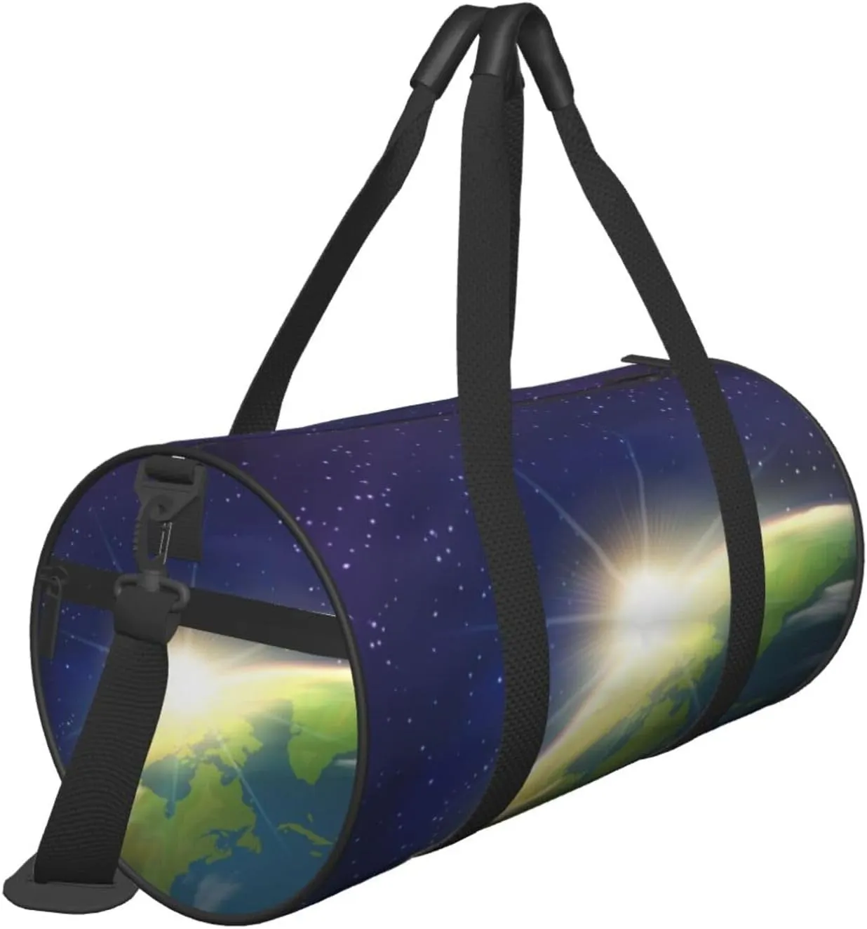 Travel Duffle Bag for Men Women, Sunrise Earth Space Duffle Bags for Sport Gym Overnight Luggage
