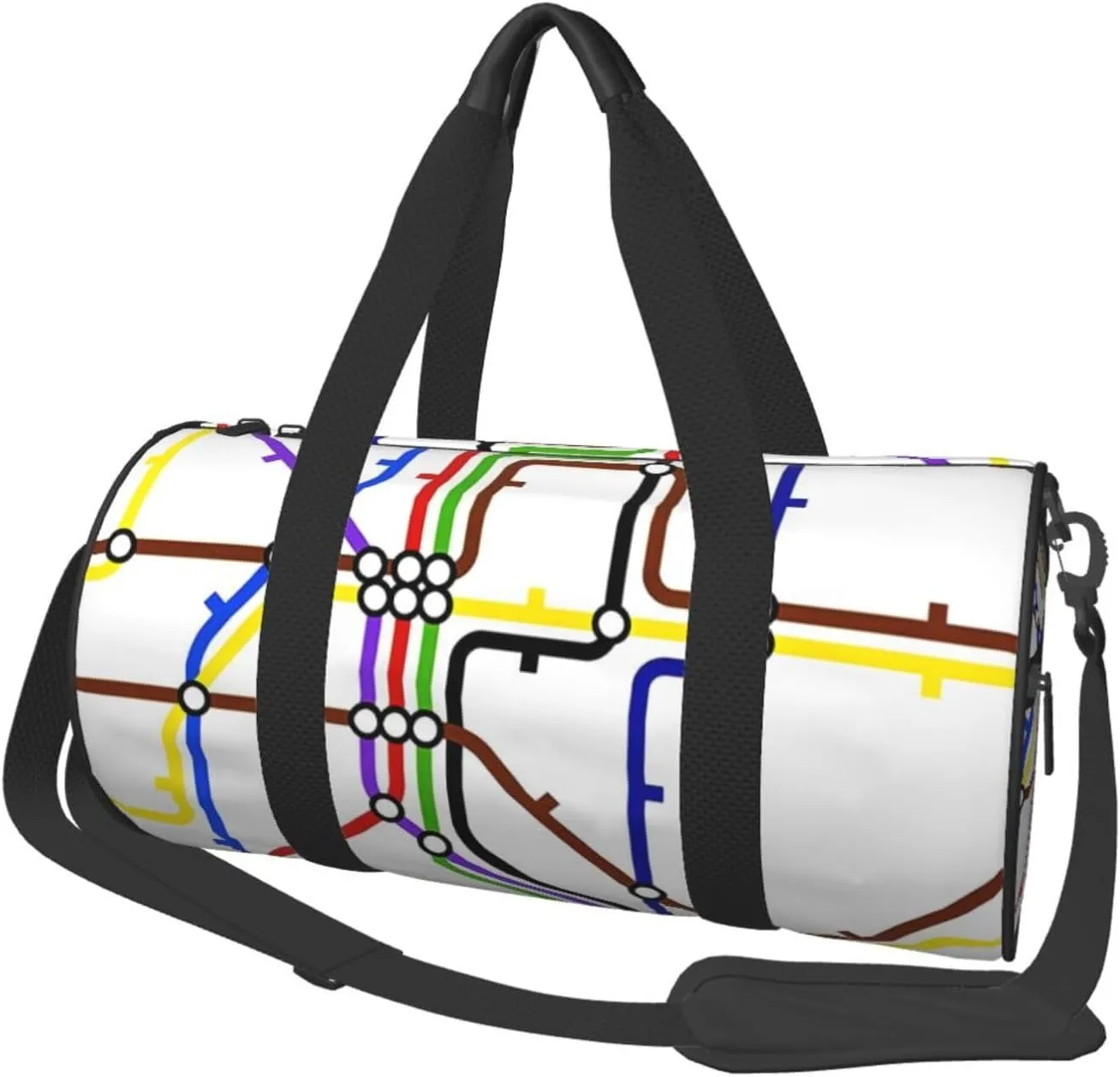 Travel Duffle Bag for Men Women, Underground Network Duffle Bags for Sport Gym Overnight Luggage