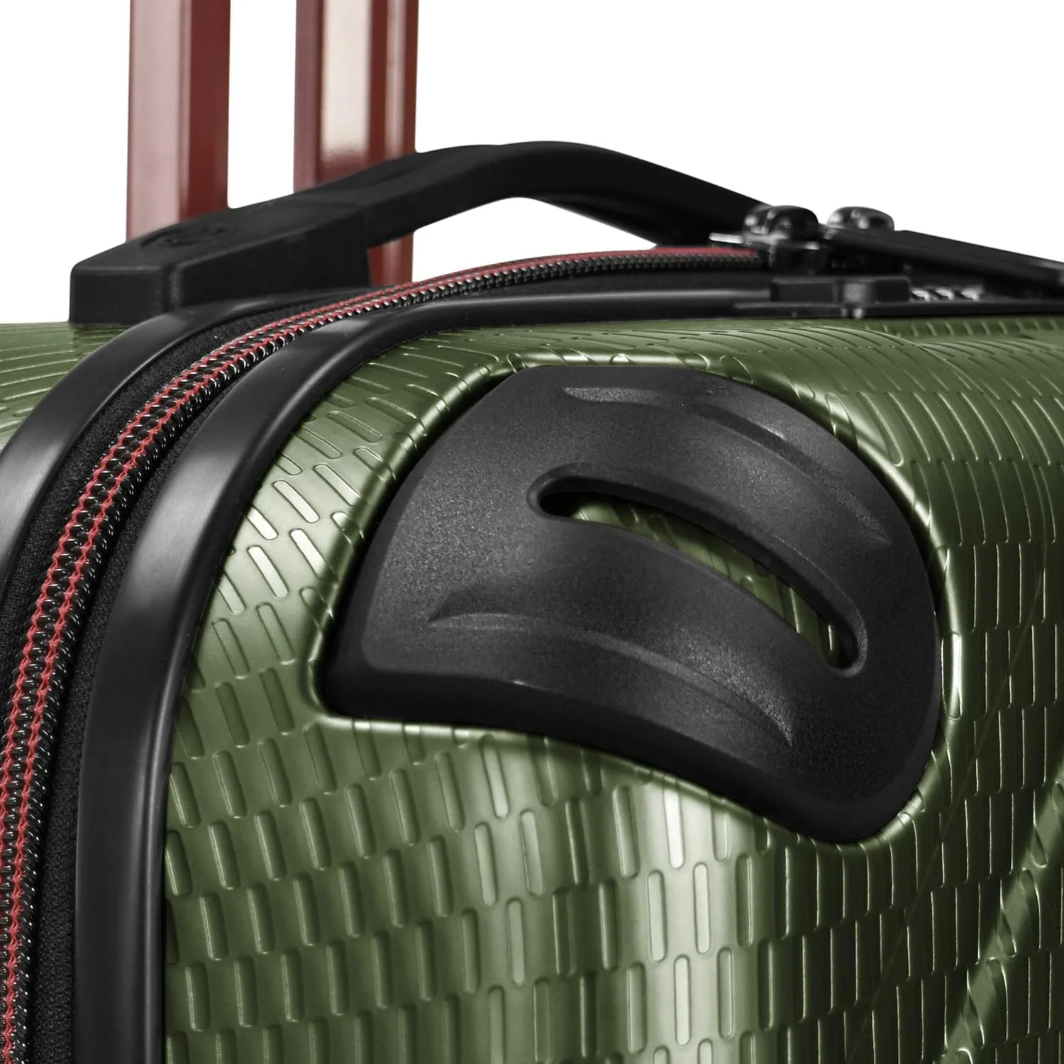 Traveler's Choice Maxporter II Hardside Polycarbonate Suitcase with Spinner Wheels, Dark Green, 22" Carry-On Luggage