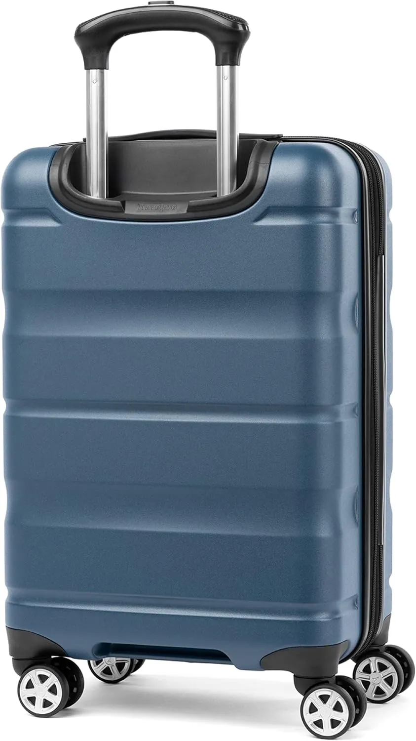 Travelpro Runway 2 Piece Luggage Set, Carry-on & Convertible Medium to Large 28-Inch Check-in Hardside Expandable Luggage, 8 Spinner Wheels, TSA Lock, Hardshell Suitcase, Teal Blue