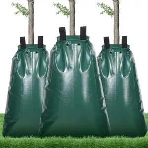 Tree Watering Bag Slow Release, 20 Gallon 3 Pack Tree Bags for Watering 5~8 Hours Drip Irrigation Watering Bag Made of PVC for New Tree Fruit Established Tree
