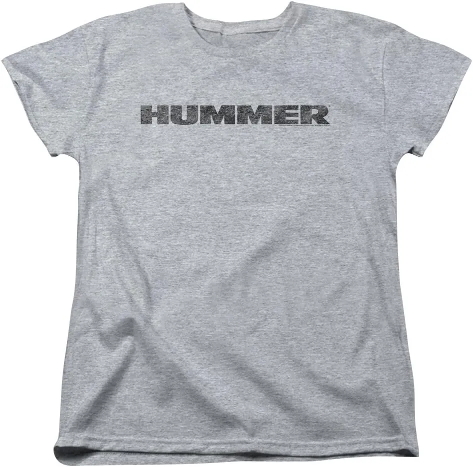 Trevco Hummer Distressed Hummer Logo Women's T Shirt