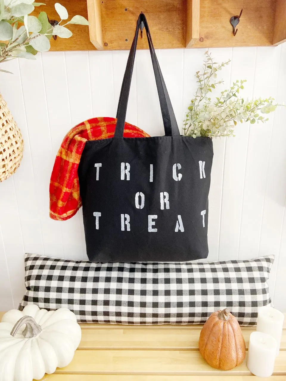TRICK OR TREAT canvas tote bag