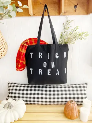 TRICK OR TREAT canvas tote bag