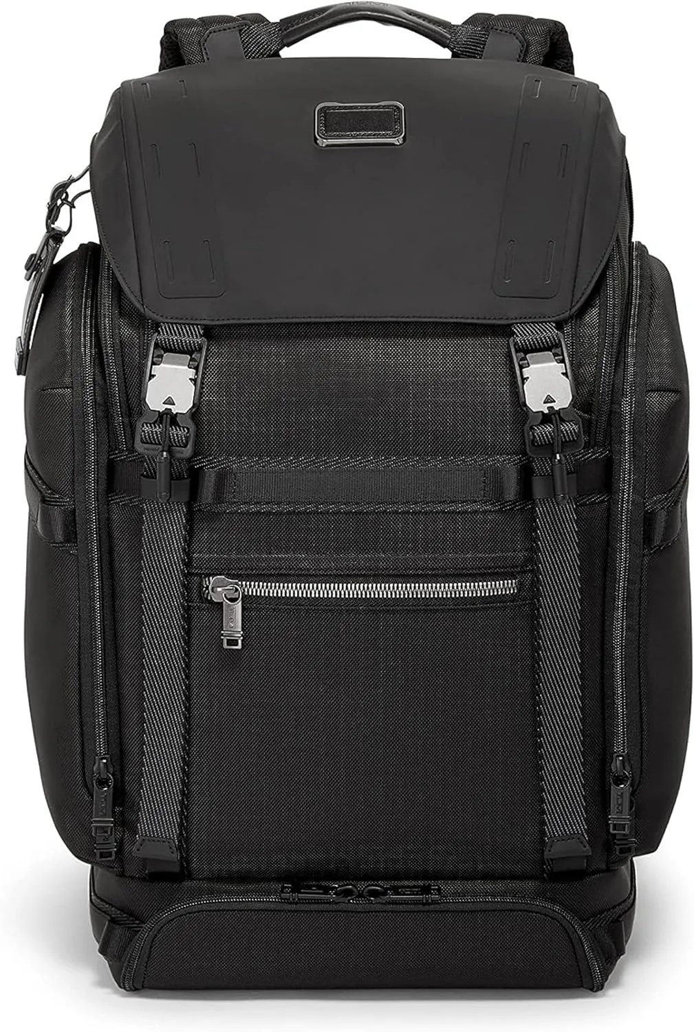 TUMI - Alpha Bravo Expedition Flap Backpack - Large Carry On Pack - Durable and Spacious Design - Fits up to 17" Laptop - Black