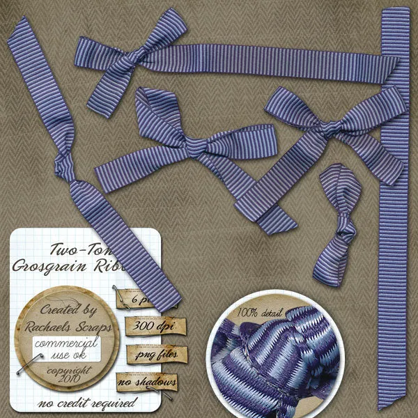 Two Tone Grosgrain Ribbons, Volume 01